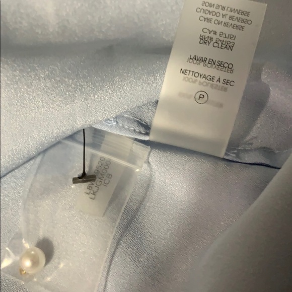 Karl Lagerfeld Paris Pearl Collar Blouse - Picture 11 of 15